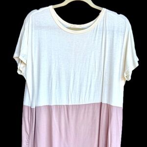 143 Story by Line Up Pink and Cream Tee